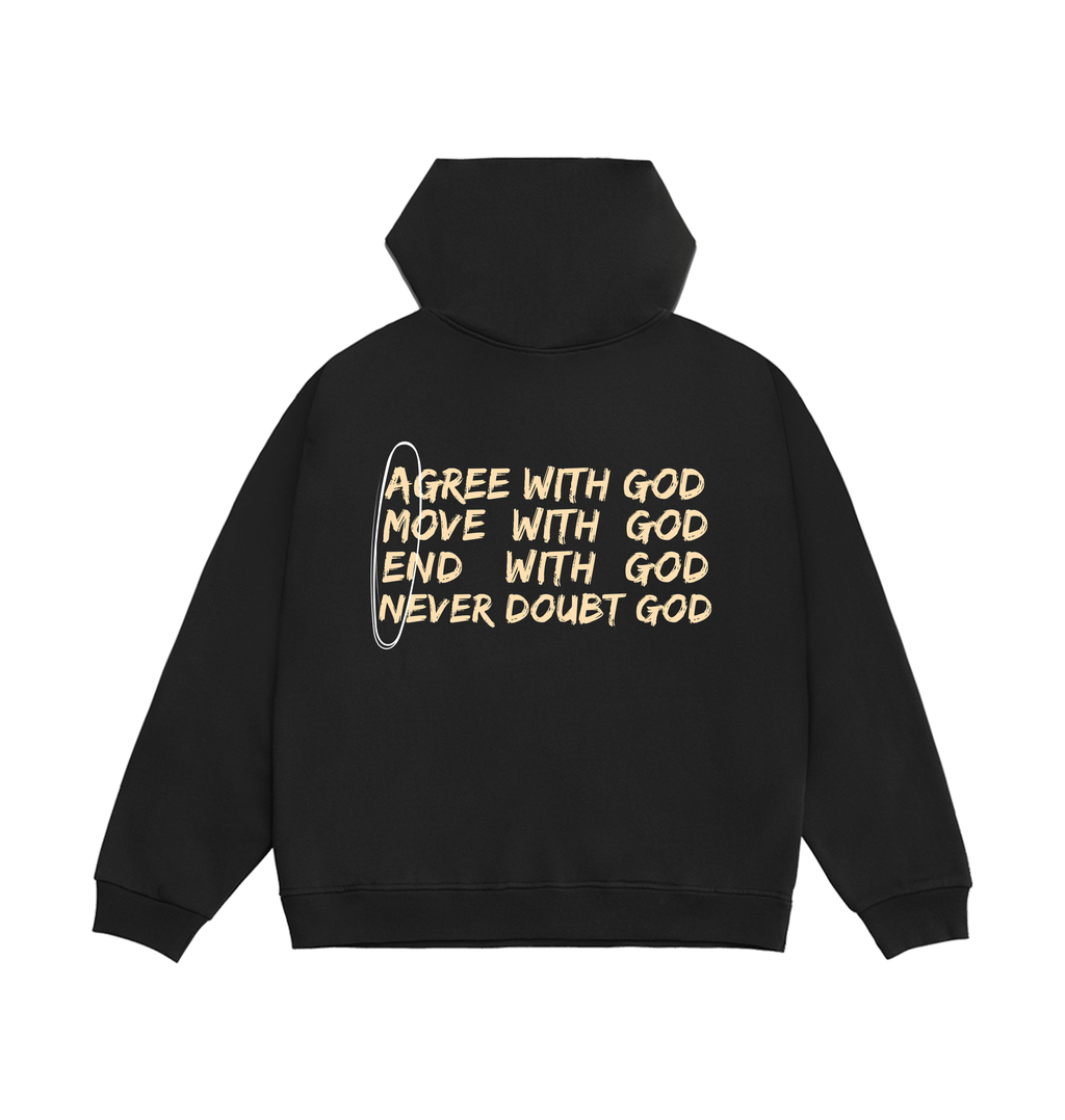 Limo Black Printed Hoody Back