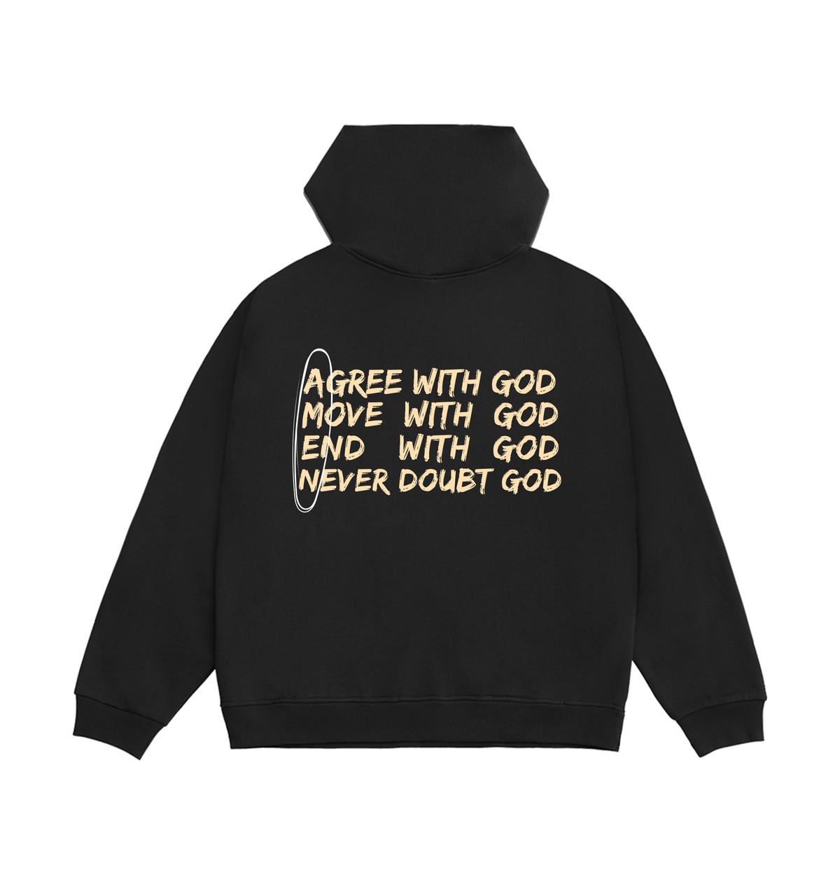 Limo Black Printed Hoody Back