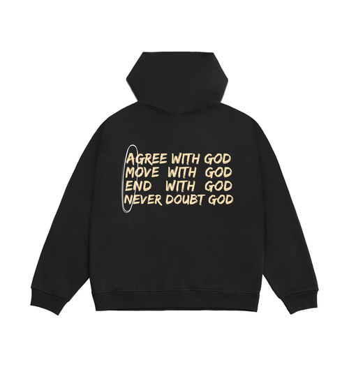 Limo Black Printed Hoody Back