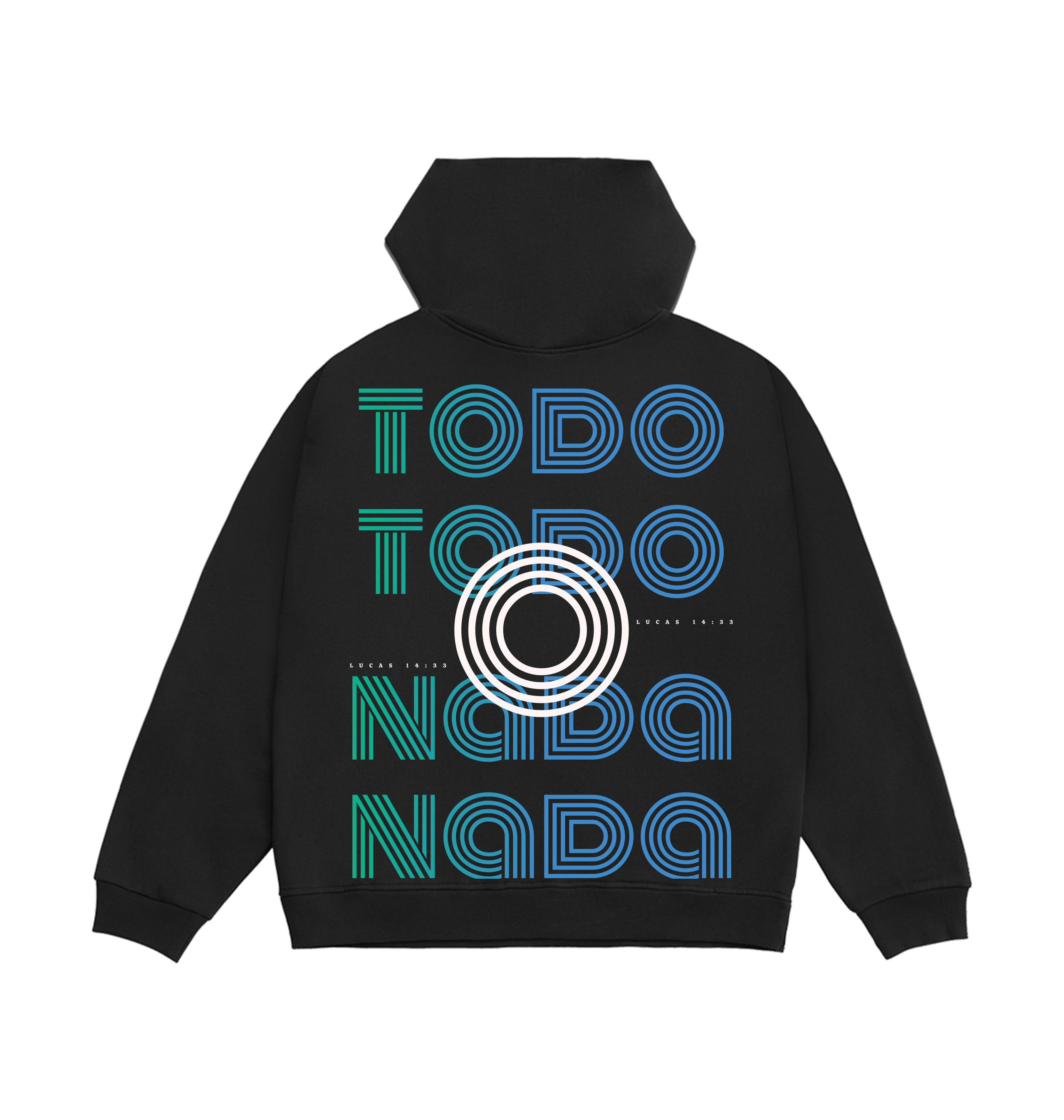 Limo Black Printed Hoody Back