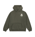 Beluga Charcoal Printed Hoody Front