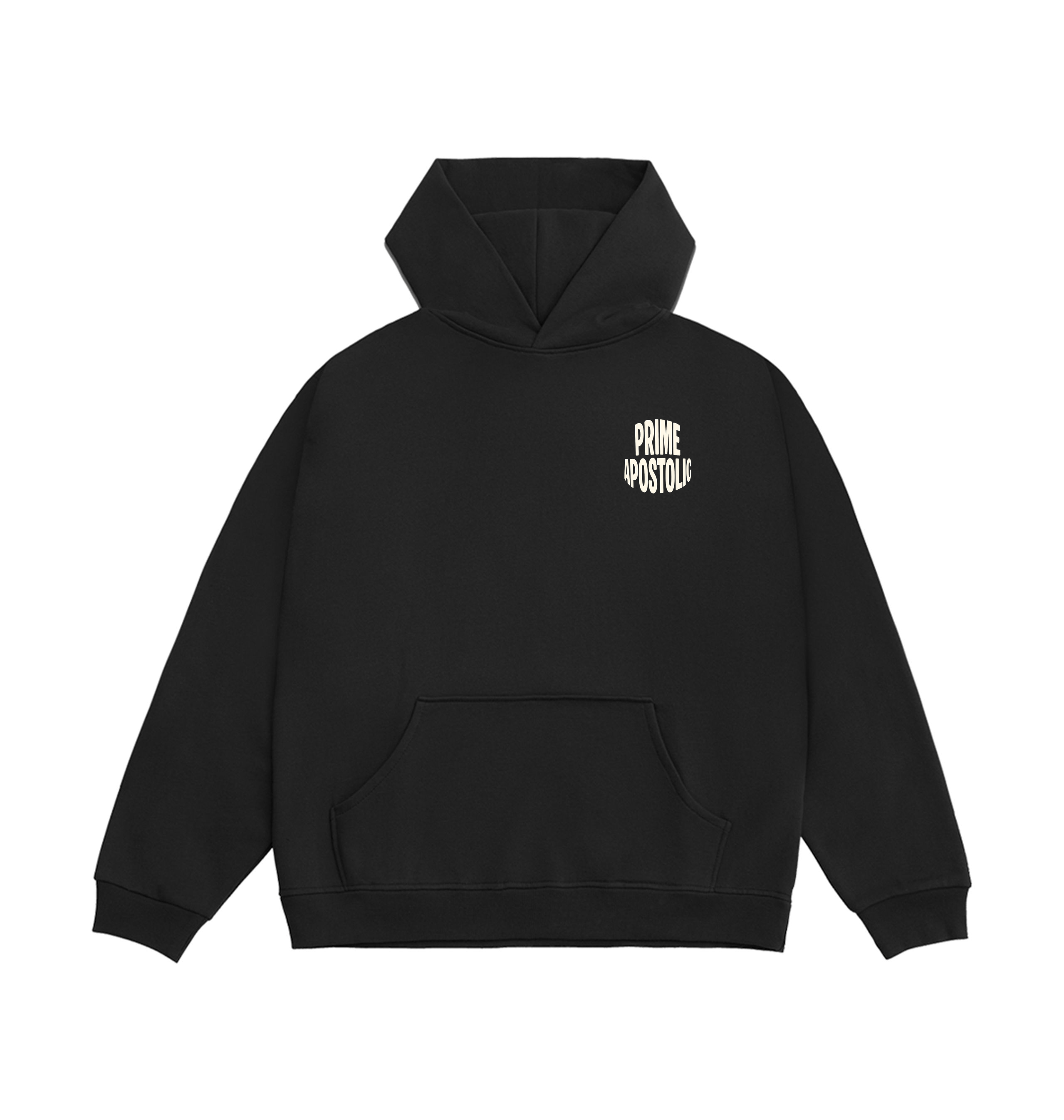 Limo Black Printed Hoody Front