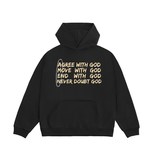 Limo Black Printed Hoody Front